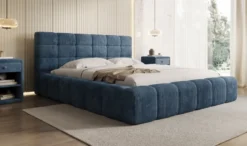 Designer Polsterbett Marshmallow in Cord mit Stauraum