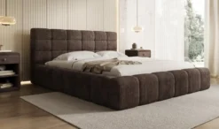 Designer Polsterbett Marshmallow in Cord mit Stauraum