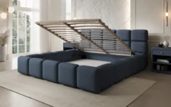Designer Polsterbett Matilda Stoff mit Stauraum