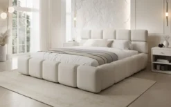 Designer Polsterbett Matilda Stoff mit Stauraum