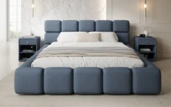 Designer Polsterbett Matilda Stoff mit Stauraum