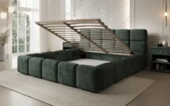 Designer Polsterbett Matilda Cord mit Stauraum