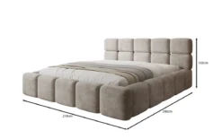 Designer Polsterbett Matilda Cord mit Stauraum