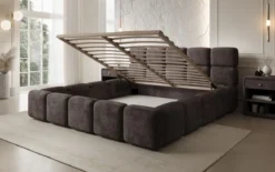 Designer Polsterbett Matilda Cord mit Stauraum