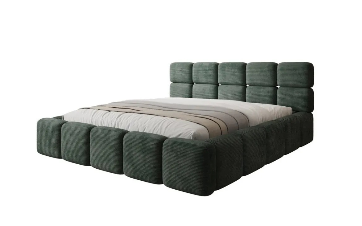 Designer Polsterbett Matilda Cord mit Stauraum