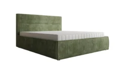 Designer Polsterbett Merry in Cord mit Stauraum