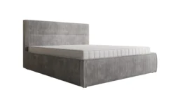 Designer Polsterbett Merry in Cord mit Stauraum