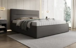 Designer Polsterbett Merry Stoff mit Stauraum