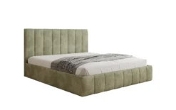 Designer Polsterbett Mila in Cord mit Stauraum