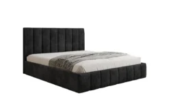 Designer Polsterbett Mila in Cord mit Stauraum