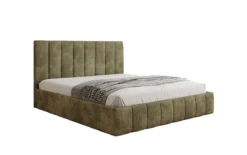 Designer Polsterbett Mila in Cord mit Stauraum