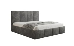 Designer Polsterbett Mina in Cord mit Stauraum