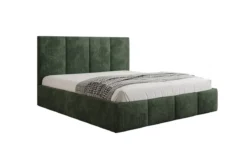 Designer Polsterbett Mina in Cord mit Stauraum