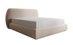 Designer Polsterbett Nella in Strukturstoff mit Stauraum