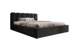 Designer Polsterbett Nerra in Cord mit Stauraum