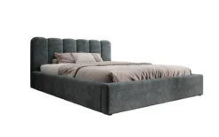 Designer Polsterbett Nerra in Cord mit Stauraum
