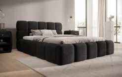 Designer Polsterbett Noeva in Cord mit Stauraum