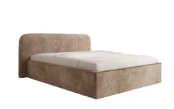 Designer Polsterbett Nola in Cord mit Stauraum