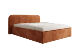 Designer Polsterbett Nola in Cord mit Stauraum