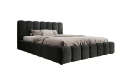 Designer Polsterbett Nuveo in Cord mit Stauraum