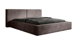 Designer Polsterbett Ophelia in Cord mit Stauraum