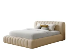 Designer Polsterbett Selene Bouclé mit Stauraum