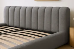 Designer Polsterbett Selene Bouclé mit Stauraum