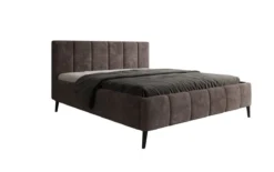 Designer Polsterbett Valerio in Cord mit höhenverstellbarem Lattenrost