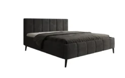 Designer Polsterbett Valerio in Cord mit höhenverstellbarem Lattenrost