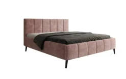 Designer Polsterbett Valerio in Cord mit höhenverstellbarem Lattenrost