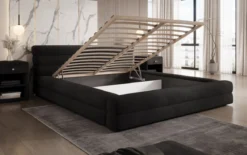 Designer Polsterbett Velana Samt mit Stauraum