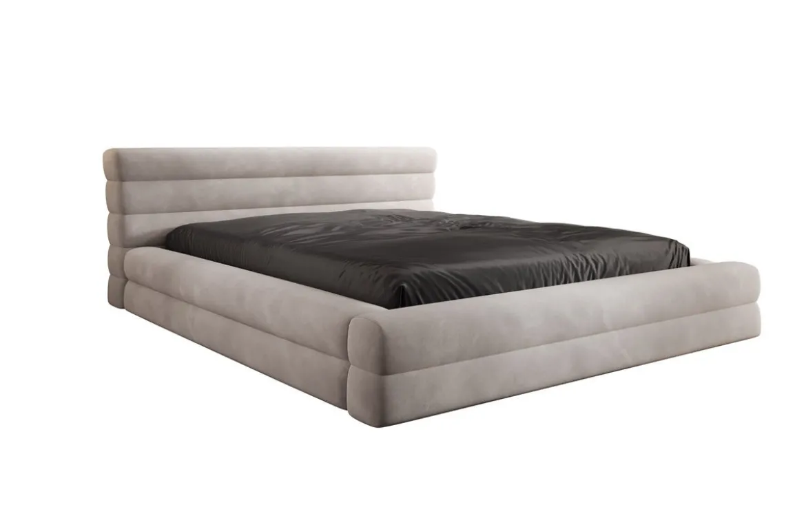 Designer Polsterbett Velana Samt mit Stauraum