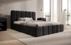 Designer Polsterbett Velaro in Cord mit Stauraum
