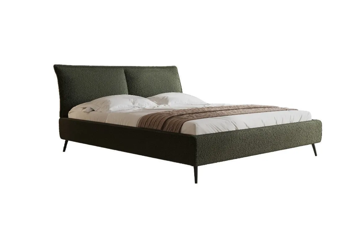 Designer Polsterbett Zoe Bouclé mit Stauraum