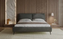 Designer Polsterbett Zoe Bouclé mit Stauraum