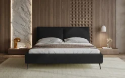 Designer Polsterbett Zoe Bouclé mit Stauraum