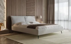 Designer Polsterbett Zoe Bouclé mit Stauraum
