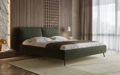 Designer Polsterbett Zoe Bouclé mit Stauraum