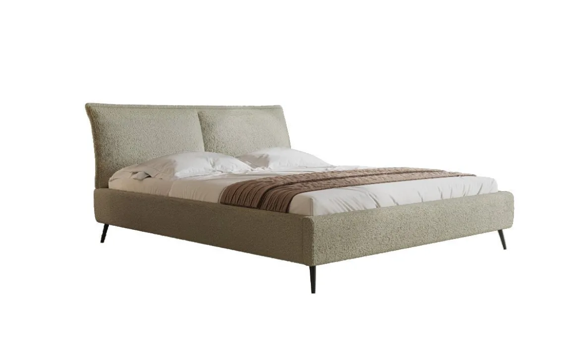 Designer Polsterbett Zoe Bouclé mit Stauraum