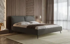 Designer Polsterbett Zoe Bouclé mit Stauraum