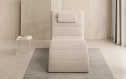 Designer Relax-Liege Leon in Bouclé