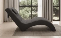 Designer Relax-Liege Leon in Bouclé
