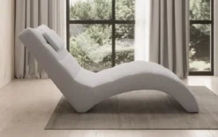 Designer Relax-Liege Leon in Bouclé
