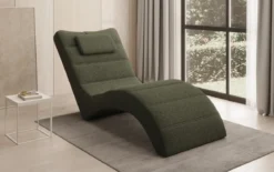 Designer Relax-Liege Leon in Bouclé
