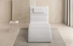 Designer Relax-Liege Leon in Bouclé