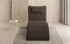 Designer Relax-Liege Leon in Bouclé
