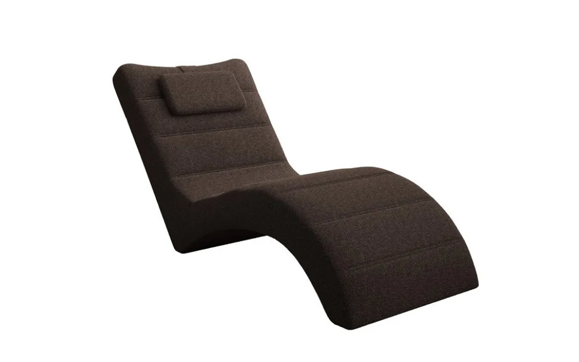 Designer Relax-Liege Leon in Bouclé