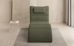 Designer Relax-Liege Leon in Bouclé