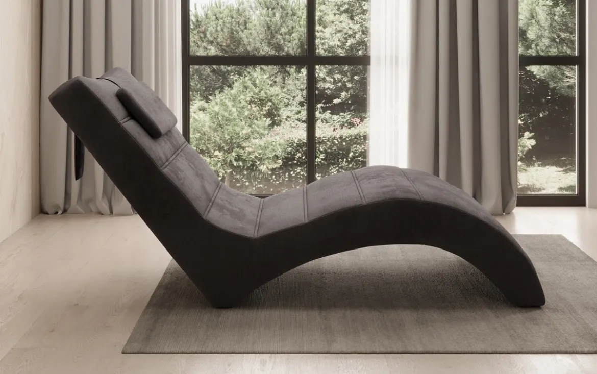 Designer Relax-Liege Leon in Samt