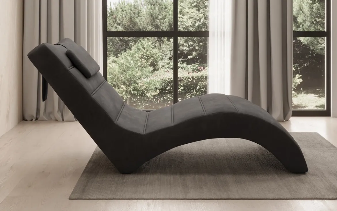 Designer Relax-Liege Leon in Samt